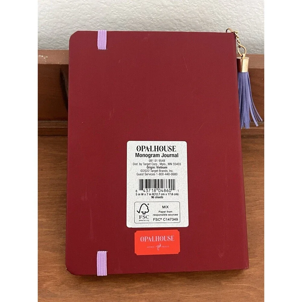 Opalhouse maroon journal